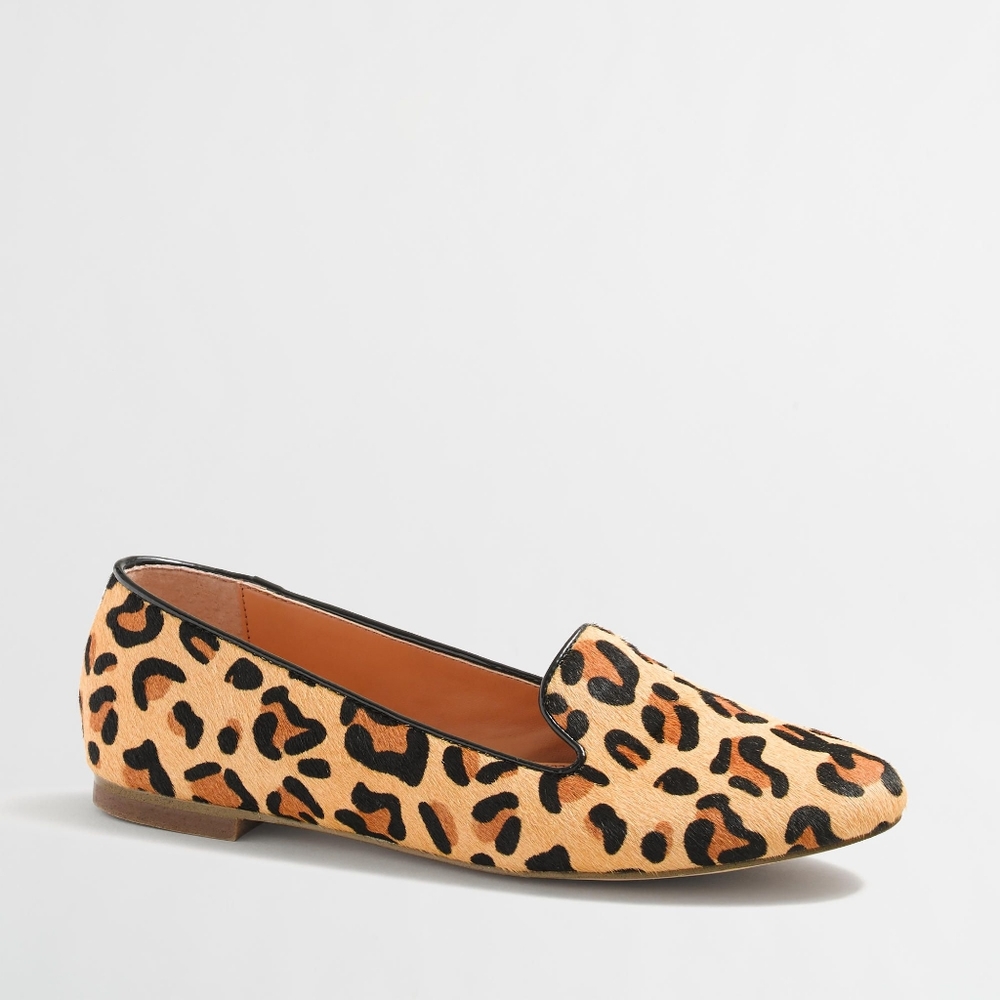 J.Crew Factory Cora leopard print loafers, size 6